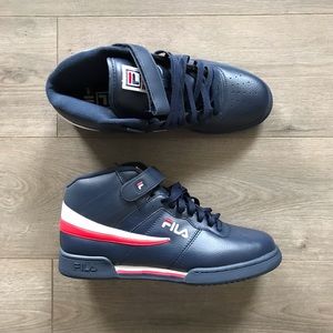 Rare File Premium Vulcan 13 High Top Red White Blue Sneaker Size 11.